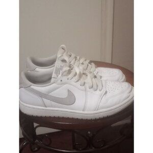Air Jordan 1 Low OG White Neutral Gray Metallic Size 8 - CZ0790-100